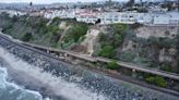 San Clemente landslide sends boulders onto tracks, stalling passenger train service