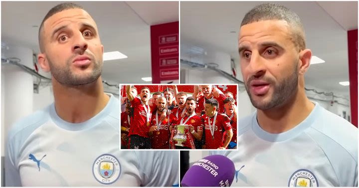 Kyle Walker praised by Man United fans for his 'class' interview after FA Cup final