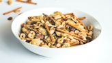 Crumbled Bacon Is The Salty Addition Your Chex Mix Is Begging For