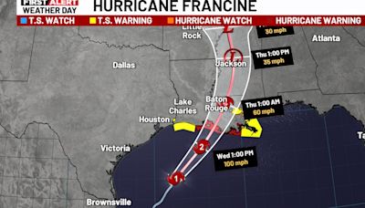 Wednesday is the day for Hurricane Francine