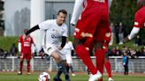 French President Macron scores penalty in charity match