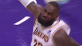 LeBron in furious on-court meltdown with Lakers coach during NBA playoff game