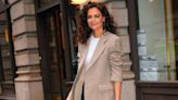 Katie Holmes Wears a Fringe Leather Skirt to the Opening Night of Her Broadway Show