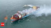 Container vessel Maersk Frankfurt still on fire: 1 crew member dead | Goa News - Times of India