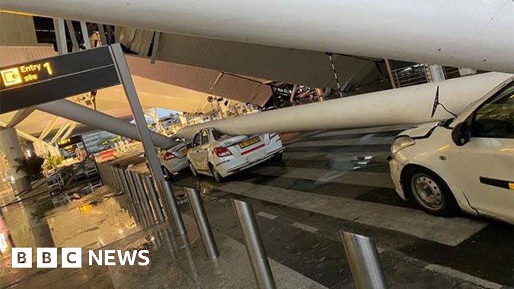 Indira Gandhi International Airport: Roof collapse smashes cars in Delhi