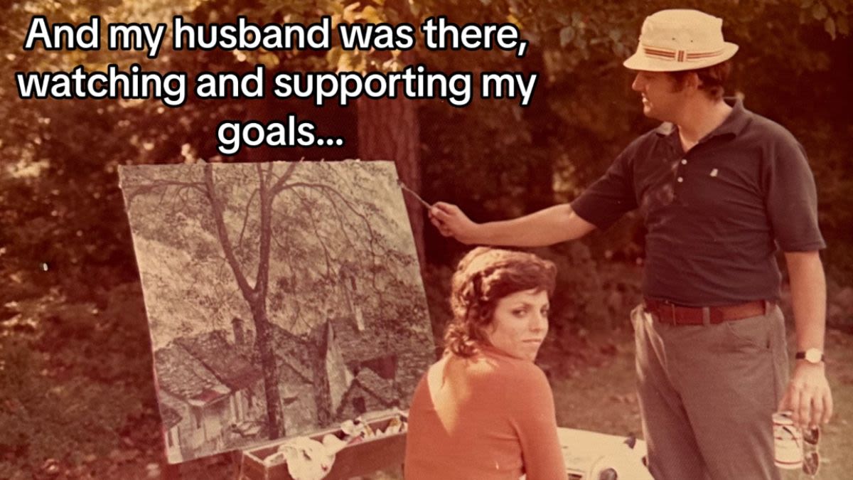 Heartwarming: Woman Shares Decades-Old Photos Of Her Husband's Support Of Her Art