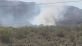Crews battle brush fire near I-17 and Anthem Way in north Phoenix