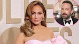 Jennifer Lopez Stuns Solo on 2024 Golden Globes Red Carpet, Reunites With Ben Affleck Inside