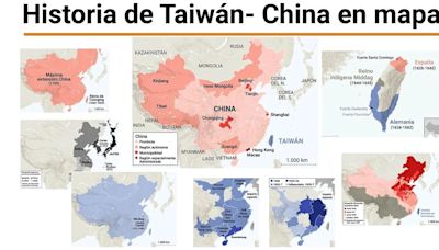 Una breve historia de Taiwán y China en mapas