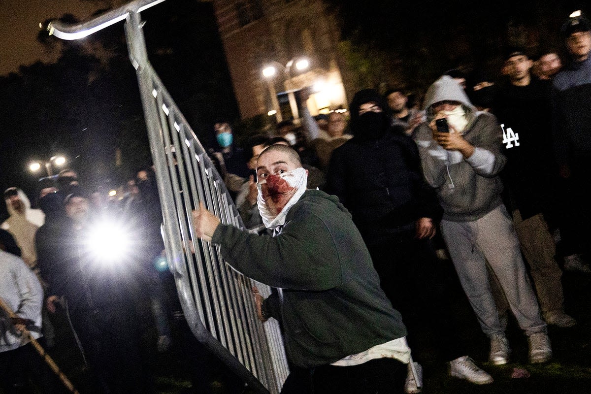 Violence erupts at UCLA as rival groups clash hours after NYPD storm Columbia pro-Palestine protest: Live