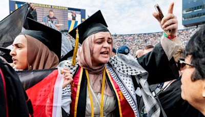 Student protesters disrupt University of Michigan graduation