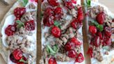 Ground Turkey Flatbread With Cranberry Chutney Recipe