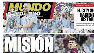 La victoria del Barça ante el Rayo Vallecano, protagonista de las portadas deportivas de hoy