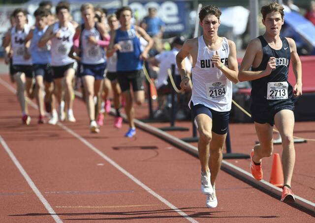 Butler’s Drew Griffith breaks PIAA championship record in 3,200, but national mark must wait | Trib HSSN