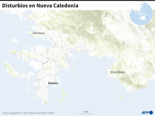 Estado de emergencia en la francesa Nueva Caledonia tras tres muertos por disturbios