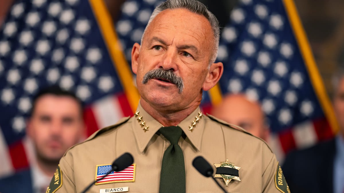 Riverside County Sheriff Chad Bianco announces support for Trump