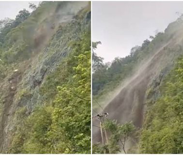 北台灣午後防雷雨！一圖示警「不穩定區影響」 藤枝遊樂區土石崩塌畫面曝