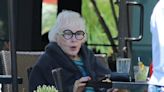 Shirley MaClaine, 90, pictured visiting Malibu restaurant with friend