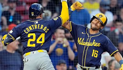 William Contreras hits 2-run homer and Brewers beat Red Sox 7-2