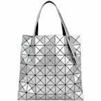 ISSEY MIYAKE PRISM 三宅一生 BAOBAO 7x7 亮面幾何手提托特包(銀色)