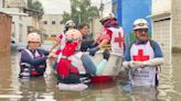 Asistencia médica y apoyo por Cruz Roja Mexicana en Cuautitlán México