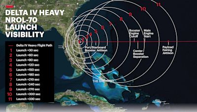 Who can see Delta IV Heavy launch from Cape Canaveral? Visibility extends Miami to Tampa