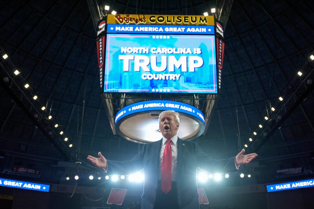 Trump tells North Carolina rally he ‘defeated’ the worst president in history in ‘crooked Joe’: Live