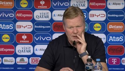 Dutch coach Ronald Koeman claims England were fortunate to win after his Netherlands side are defeated in Germany.