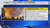 KRQE Newsfeed: South Fork Fire, Nuisance concern, Staying hot, Charter changes, Balloon Fiesta Park