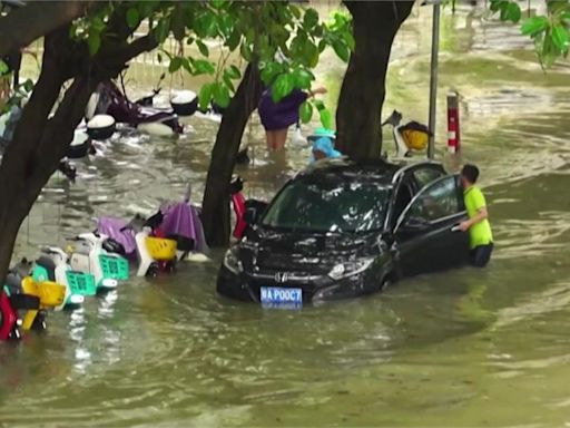 中國廣西遇「龍舟水」 暴雨預警一路到6月中