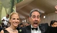 Jerry Seinfeld and his wife Jessica, shown here arriving for the Met Gala earlier this month in New York City, have been unusually vocal about their support for Israel since the Gaza war began