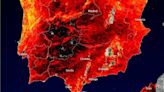 Alarmante mapa térmico: el lugar de España en que la temperatura del suelo llegó a los 60 grados