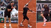 El ataque de furia del 6 del mundo Andrey Rublev durante su derrota en tercera ronda de Roland Garros