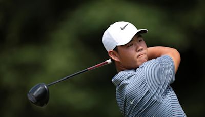 Tom Kim reflected on his battle with Scheffler ahead of the Rocket Mortgage Classic