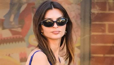 Emily Ratajkowski shows endless legs and lithe physique in bodysuit