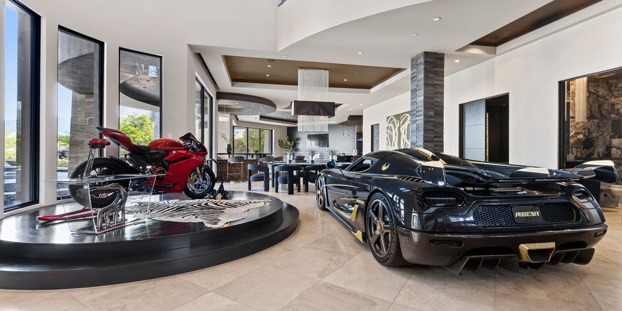 He Loves His Bugatti So Much, He Parks It In the Living Room of His $10.999 Million Las Vegas Home