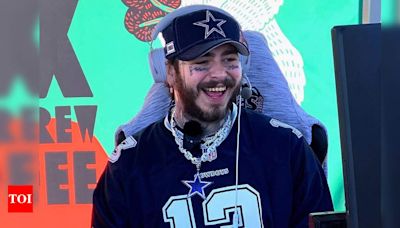 A Star-Studded Encounter: Post Malone Meets Brandon Aubrey | NFL News - Times of India