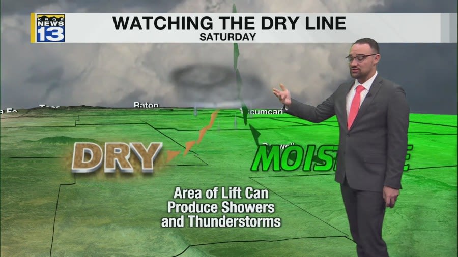 Severe storm potential moves into parts of New Mexico this afternoon