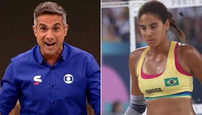 Narrador da Globo pede desculpas a jogadora de vôlei de praia do Brasil; entenda