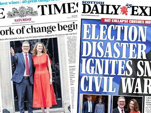 Scotland's papers: 'Change begins' for new PM and SNP 'disaster'