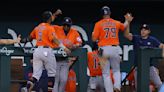 Astros rally for 12-11 win to take series over AL West-leading Texas after blowing 8-run lead