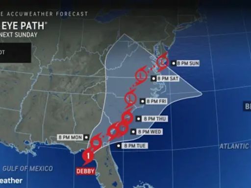 Hurricane Debby makes landfall. Latest updates on forecast track, maps for N.J.