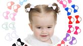 40PCS 2 Inches Baby Girls Hair Bows Ties Mini Boutique Elastic Hair Rubber Ribbon Hair Band Accessories for ...