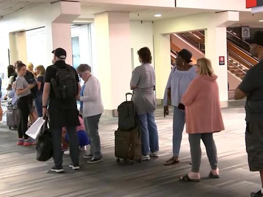 Hours after landing in Philadelphia, some American Airlines travelers say they're still waiting for luggage