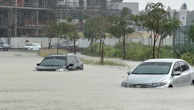 Dubai flooding amid atypical heavy rains snarls traffic on UAE roads and airport runways