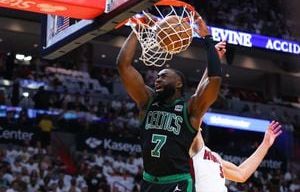 Celtics lead wire-to-wire in Miami, roll past Heat 104-84 for 2-1 lead in East series