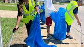 Nashville SC, Nobody Trashes Tennessee pick up litter near Geodis Park
