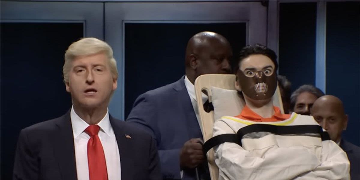 'Can anyone else see him?' SNL's Trump promotes potential VP picks in cold open