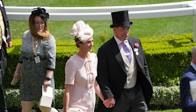 Peter Phillips and His New Girlfriend Harriet Sperling Arrive at Ascot