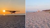 Piloto faz pouso de emergência em praia em Nova York
